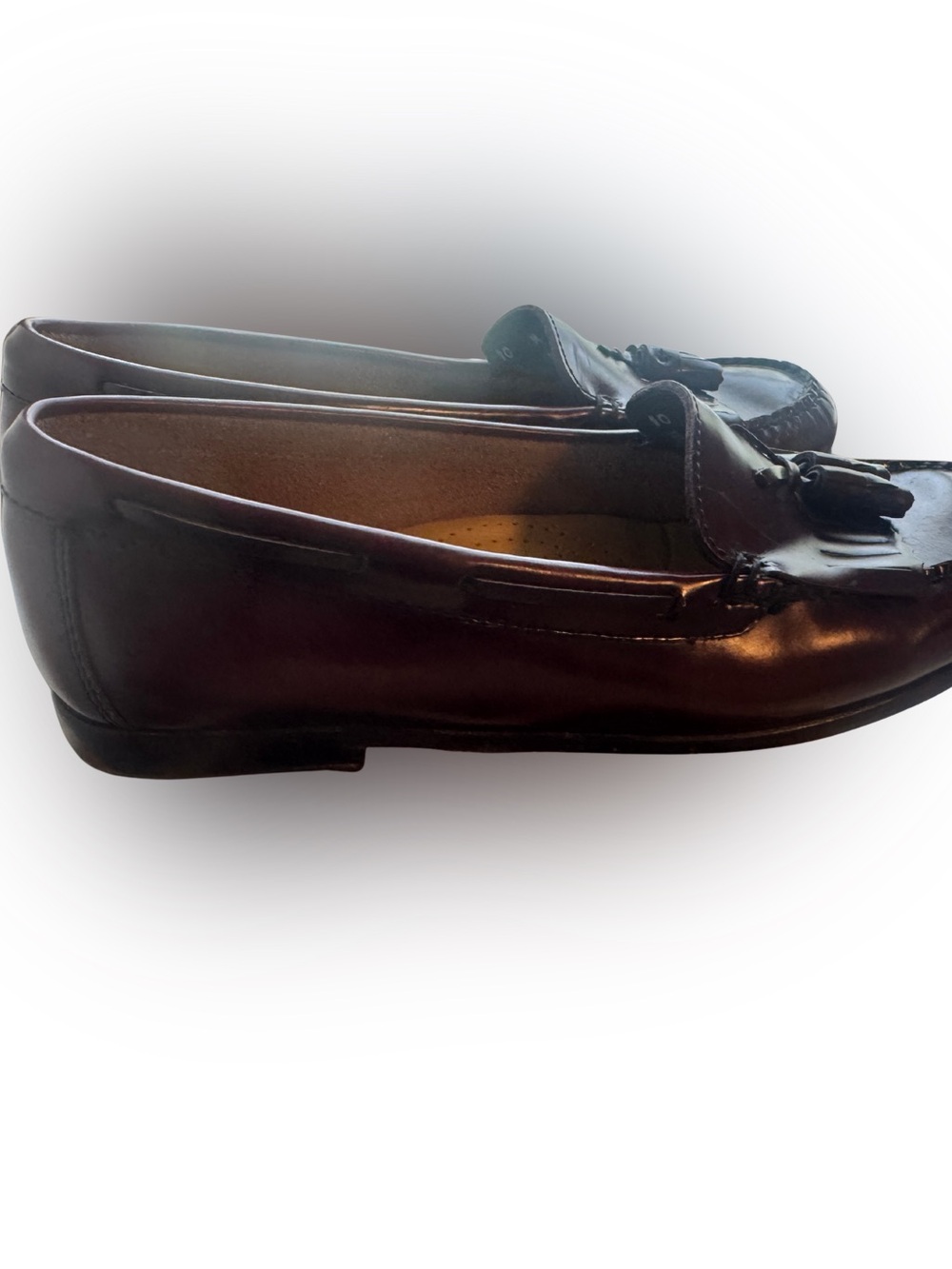 G.H. Bass & Co. Women's Dark Brown Leather Jackie Tassel Loafers
